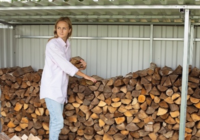 a log kiln drying operation
