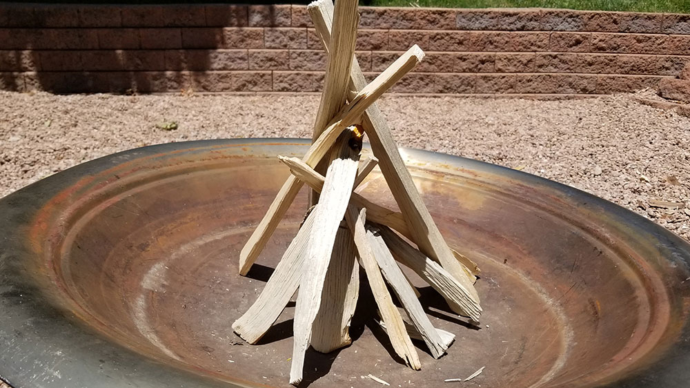 kindling tripod 