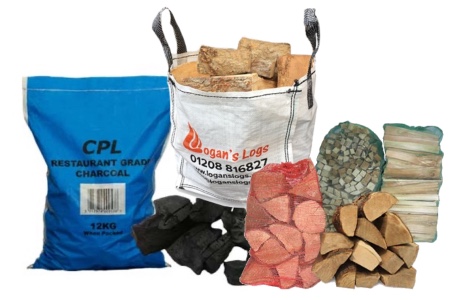 Cooking wood and charcoal