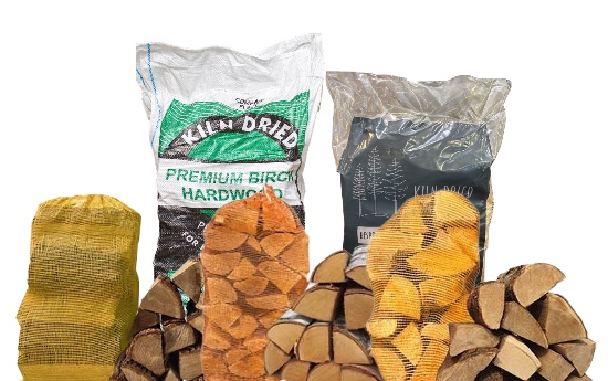 kiln dried firewood in nets